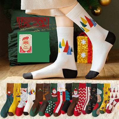Calcetines Navideños Escolares con Ilustraciones Tiernas - Image 3