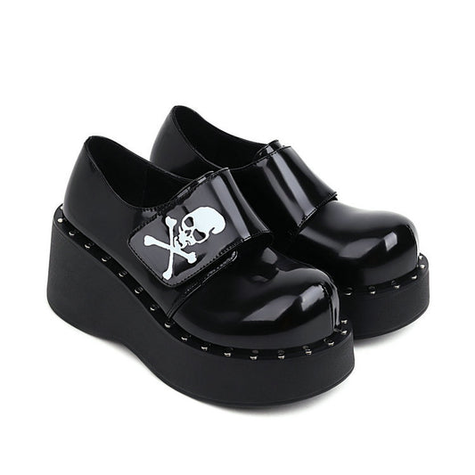 Zapatos Mary Jane Retro Negro Talla Grande - Comodidad Casual para Primavera y Otoño