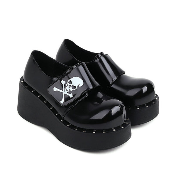 Zapatos Mary Jane Retro Negro Talla Grande - Comodidad Casual para Primavera y Otoño