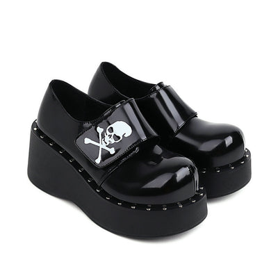 Zapatos Mary Jane Retro Negro Talla Grande - Comodidad Casual para Primavera y Otoño