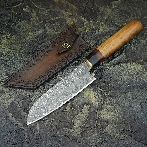 Cuchillo de Chef Acero Damasco Premium