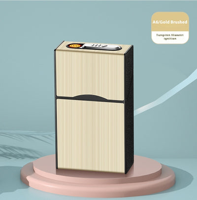 Encendedor Recargable USB con Estuche Portacigarrillos Resistente al Viento - Image 17