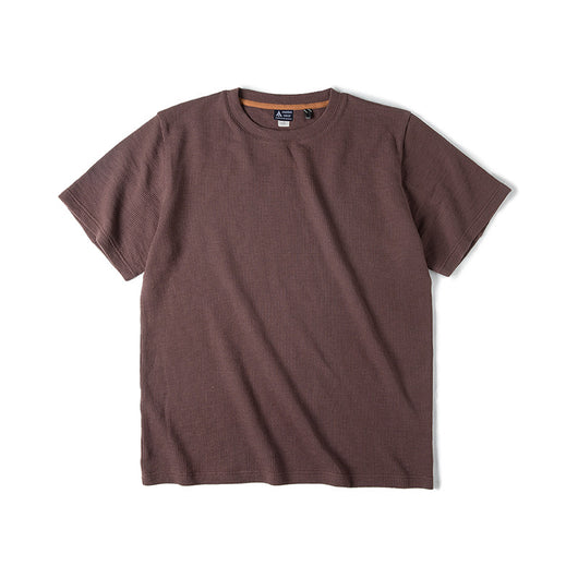 Camiseta Tejida Cuello Redondo Manga Corta Efecto Waffle - Image 7