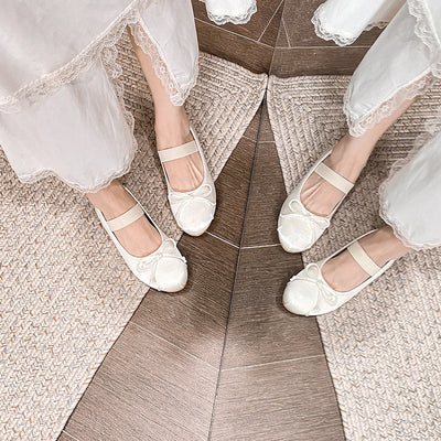 Zapatos Planos de Satén con Moño para Mujer - Image 3
