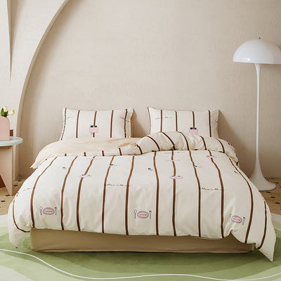 Juego de Cama 4 Piezas 100% Algodón con Estampado - Image 7