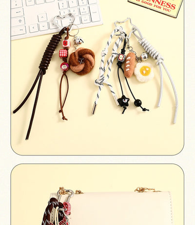 Llavero Decorativo de Fieltro Pan - Accesorio Escolar y Joyería Miniatura - Image 20