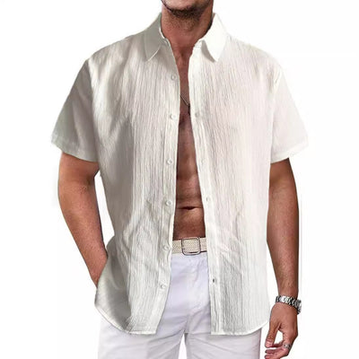Conjunto de Playa Hombre: Camisa Suelta y Pantalones Cortos - Image 4