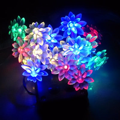 Luz Solar Decorativa Doble Loto LED - Image 2