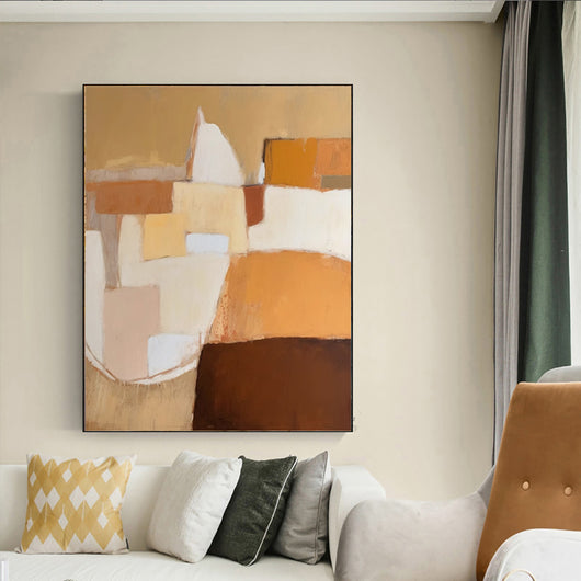 Cuadro Abstracto Óleo sobre Lienzo para Sala de Estar - Arte Moderno sin Marco - Image 10