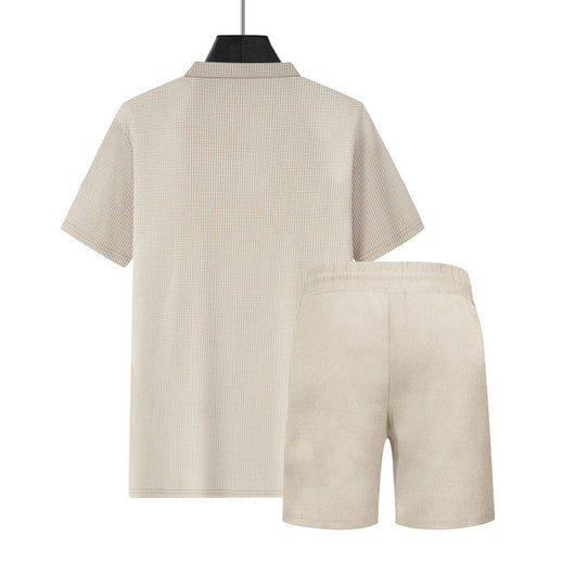 Conjunto Casual de Polo Holgado y Shorts para Hombre - Image 15