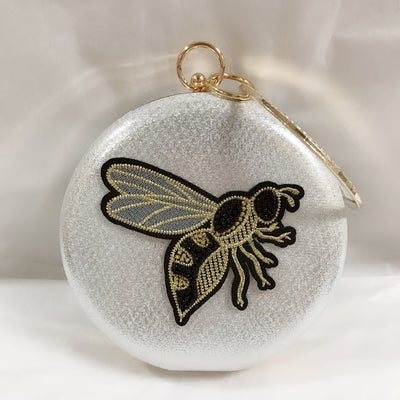 Cartera de Fiesta con Abalorios y Bordado de Abeja - Image 28