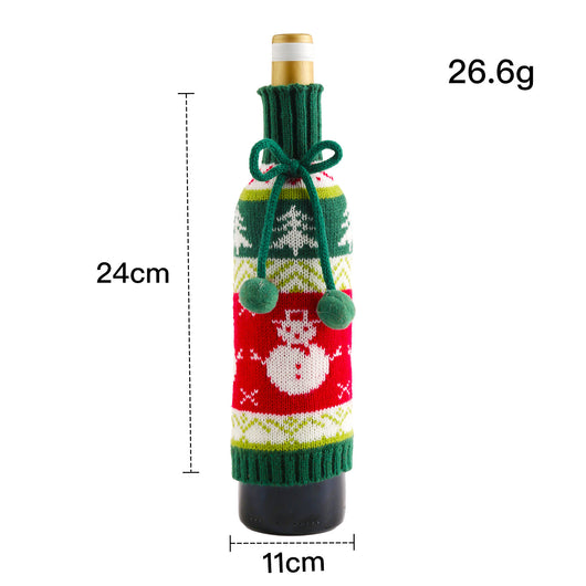 Conjunto Decorativo Navideño Tejido con Muñeco de Nieve y Reno - Image 10