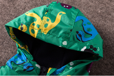 Chaqueta Impermeable para Niño con Capucha - Diseño Dinosaurio Resistente al Viento - Image 14