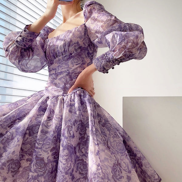 Vestido Estampado en Chifón para Mujer - Image 4
