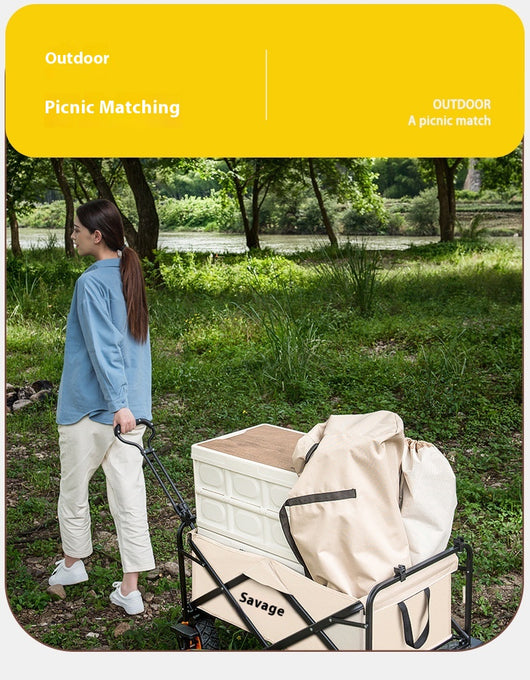 Carrito de Camping Plegable Tirado a Mano - Image 12