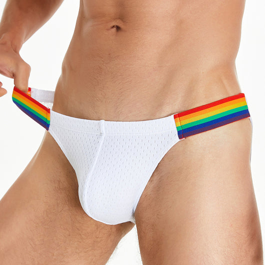 Calzoncillos Hombre Malla Nylon Cintura Arcoíris Baja Comodidad - Image 17
