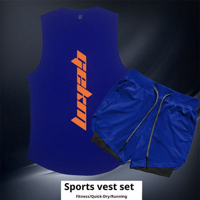 Conjunto Deportivo para Hombre - Chaleco y Shorts para Correr y Entrenamiento - Image 25