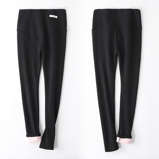 Leggings de Maternidad Silver Fox Terciopelo Premium - Cintura Gruesa y Elástica