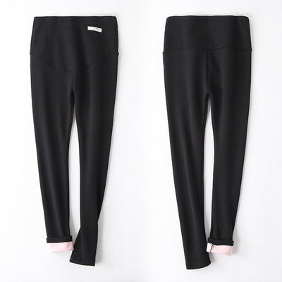 Leggings de Maternidad Silver Fox Terciopelo Premium - Cintura Gruesa y Elástica