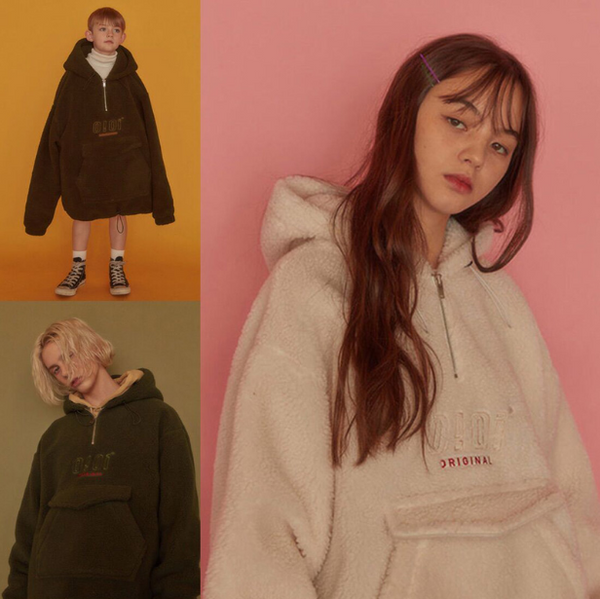 Abrigo Sudadera con Capucha de Lana de Cordero 5252 BY OIOI - Diseño Oversize Abrigador