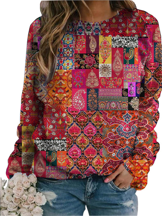 Playera Casual de Cuello Redondo con Estampado para Mujer - Image 5