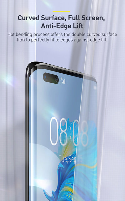 Protector de Pantalla Curvo Adhesivo Total para Mate40 Pro - Negro - Image 16