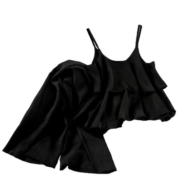 Pantalones Anchos de Nueve Puntos para Mujer - Conjunto de Dos Piezas - Image 4
