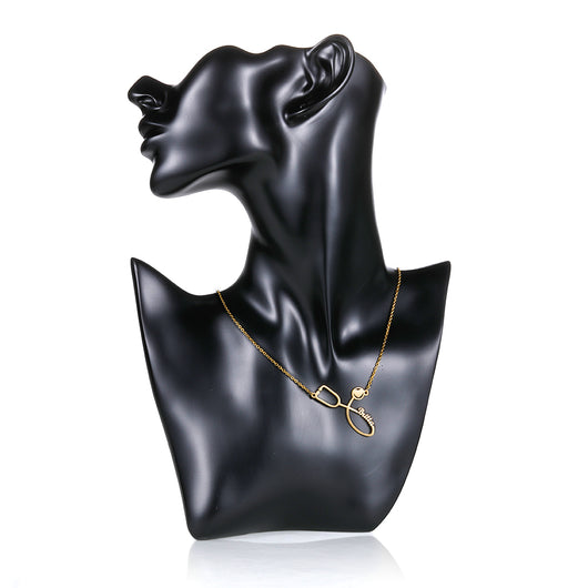 Collar Estetoscopio Personalizado en Acero Inoxidable para Mujer - Image 4
