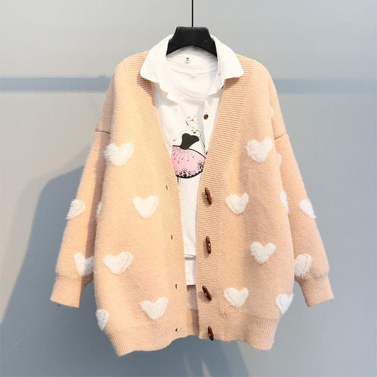 Cardigan Tejido Suelto para Mujer - Suéter Abrigo de Moda Actual