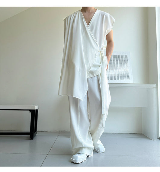 Blusa Minimalista Holgada sin Tirantes para Hombre y Mujer - Image 11