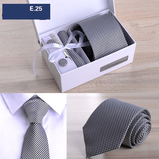 Corbata Rayada 8cm en Caja de Regalo Premium - Image 8