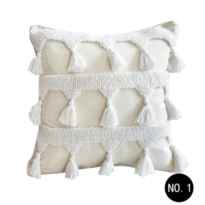 Almohada Decorativa Marroquí con Diseño Nórdico y Textura Acolchada - Image 4