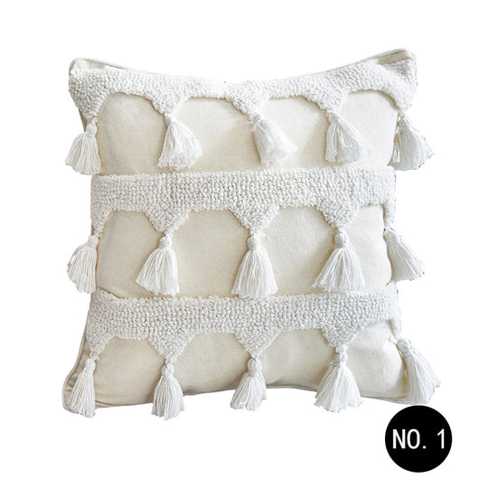 Almohada Decorativa Marroquí con Diseño Nórdico y Textura Acolchada - Image 4