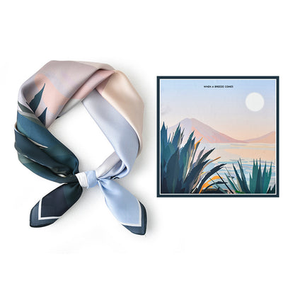 Pañuelo Cuadrado de Seda Premium Versátil para Mujer - Image 28