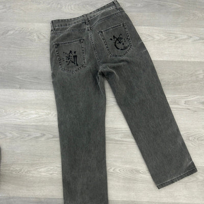 Pantalones de Algodón Rectos con Bolsillos Bordados para Hombre - Image 5