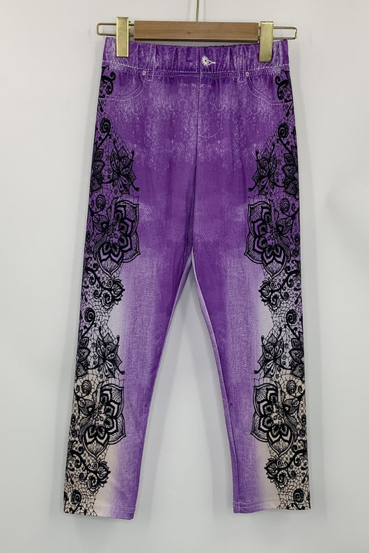 Pantalones Capri Skinny Estampados de Tela Vaquera Sintética Cintura Media - Image 24