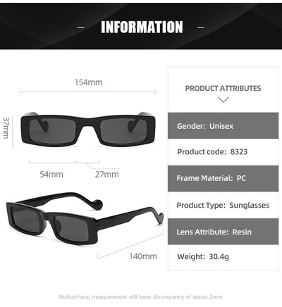 Gafas de Sol Cuadradas Pequeñas para Mujer - Estilo Trendy - Image 11