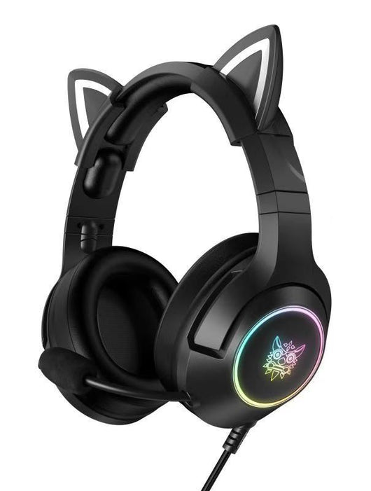 Auriculares Gaming K9 con Orejas de Gato - Micrófono Alámbrico - Image 6