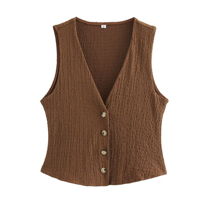 Conjunto Texturizado: Chaleco y Pantalón Recto - Image 25