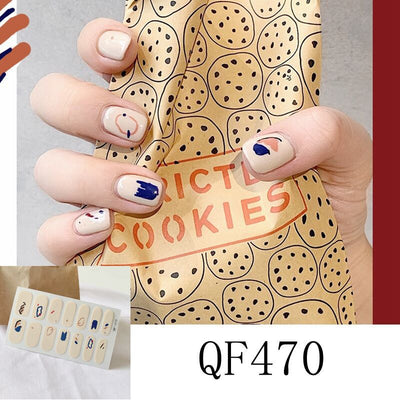 Stickers de Uñas 3D con Diamantes - 14 Diseños Impermeables para Embarazadas - Image 8