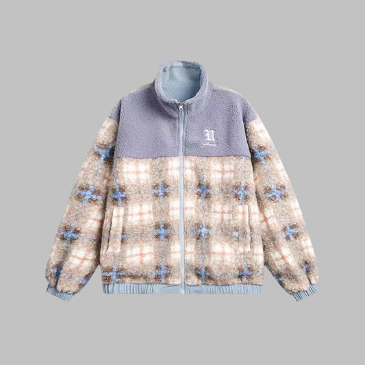 Abrigo Reversible de Lana de Cordero y Algodón