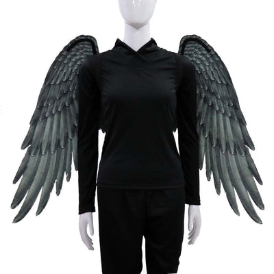 Alas de Ángel Oversized Unisex Negro y Blanco para Halloween
