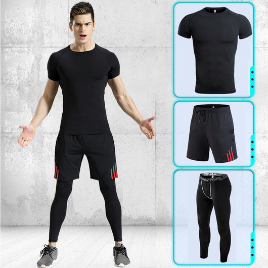 Conjunto Deportivo Hombre Manga Corta Stretch Secado Rápido - Image 11