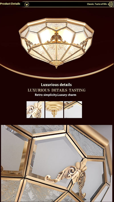 Lámpara de Techo Cobre para Dormitorio, Pasillo y Balcón - Image 6