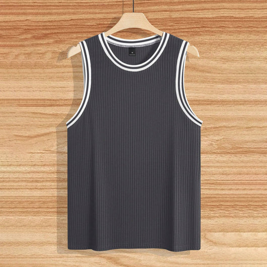 Chaleco Deportivo Ajustado con Rayas Verticales Tejidas - Image 9