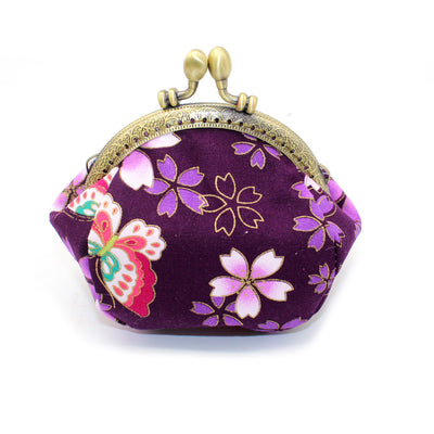 Monedero Artesanal de Tela Japonesa Estampada con Detalles en Oro - Image 20
