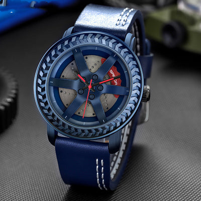 Reloj de Pulsera Rojo con Correa de Malla - Image 7