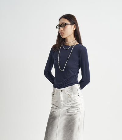Falda Denim Lavada Estilo Otoño - Image 12