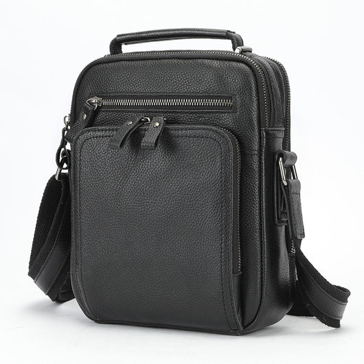 Bolsa Mensajero de Cuero Genuino Vintage Estilo Caballo Loco - Image 9