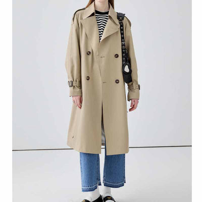 Abrigo Clásico Británico Midi - Elegancia Atemporal para Primavera y Otoño - Image 8